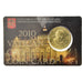 VATICAN CITY, 50 Euro Cent, 2010, Coin card, MS(65-70), Brass