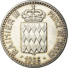 Coin, Monaco, Rainier III, Charles III, 10 Francs, 1966, AU(55-58), Silver