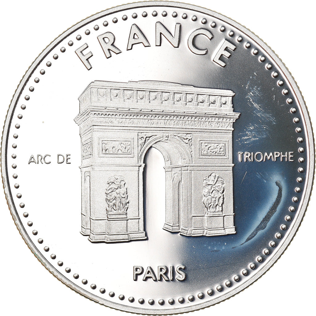 France, Medal, 50 Euro Essai, Europa, Arc de Triomphe, 1998, MS(65-70), Silver