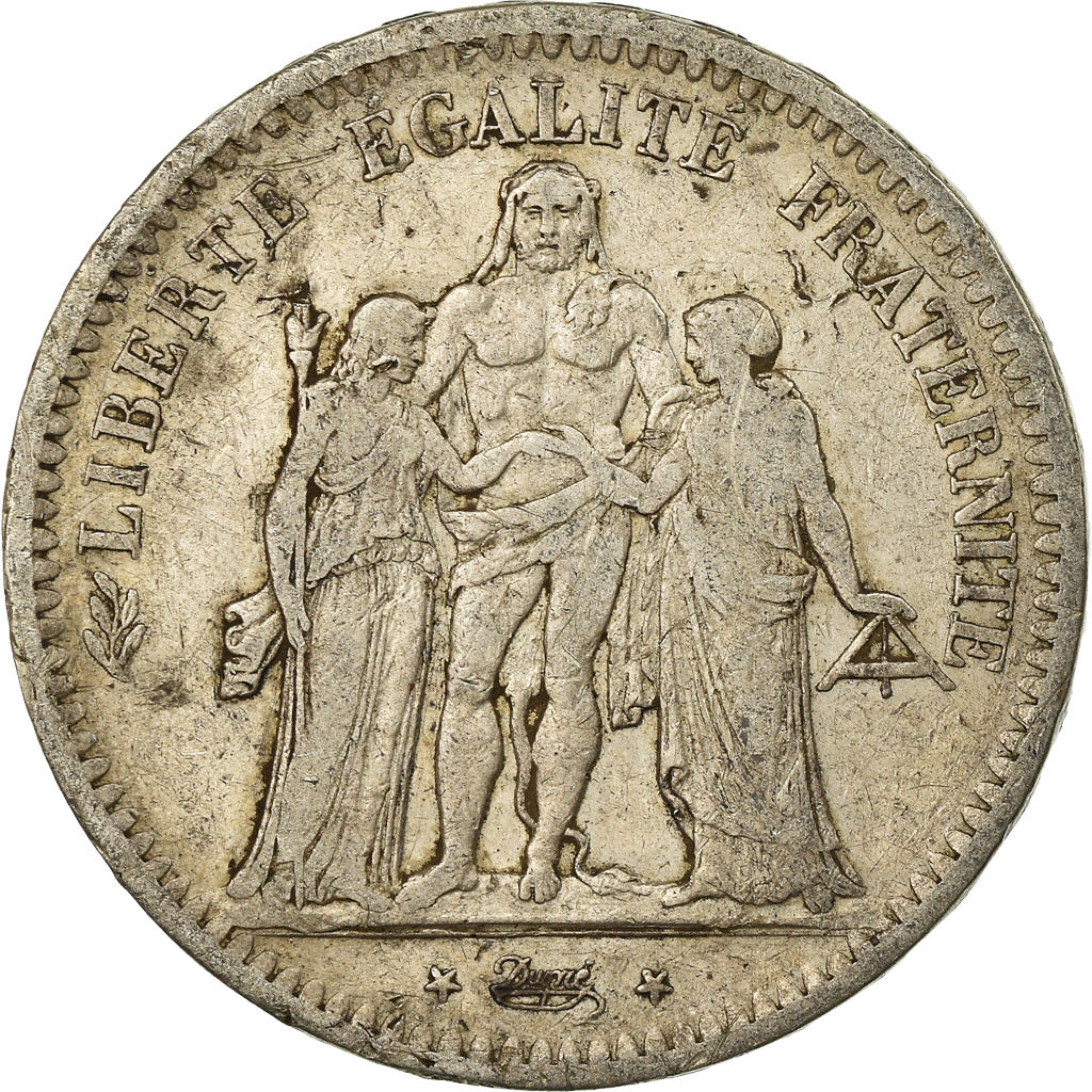 Coin, France, Hercule, 5 Francs, 1849, Paris, VF(30-35), Silver, KM:756.1
