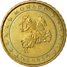 Monaco, 10 Euro Cent, 2003, SPL-, Ottone, KM:170