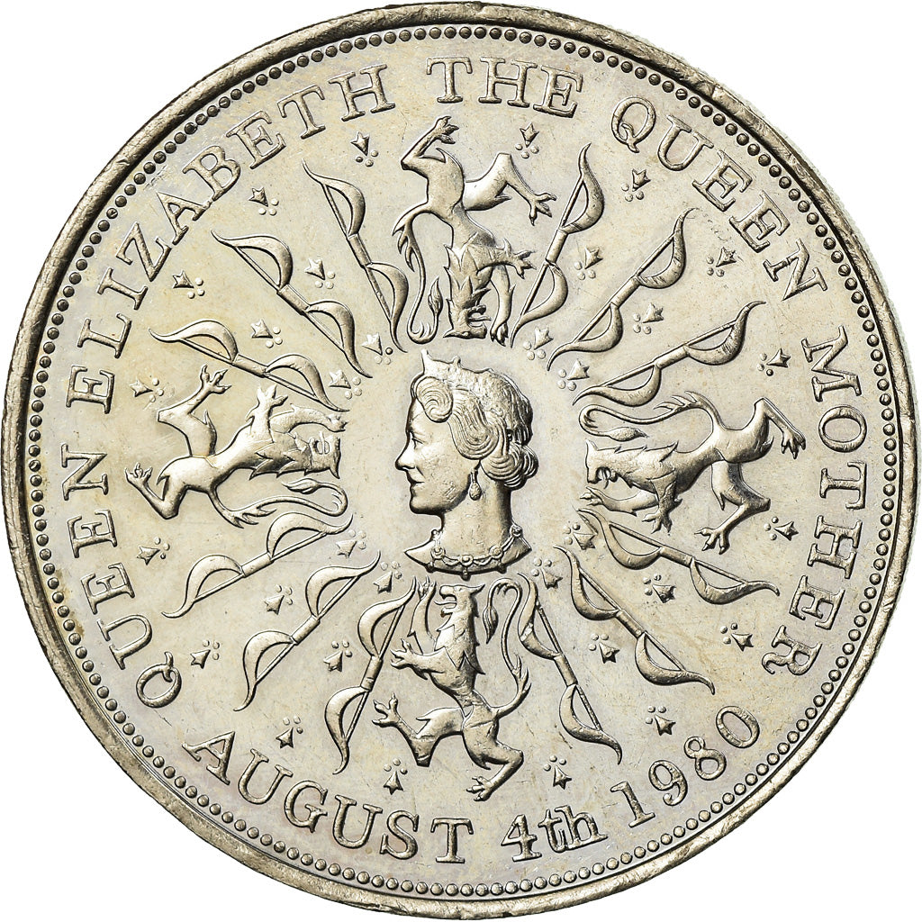 Coin, Great Britain, Elizabeth II, 25 New Pence, 1980, EF(40-45), Copper-nickel