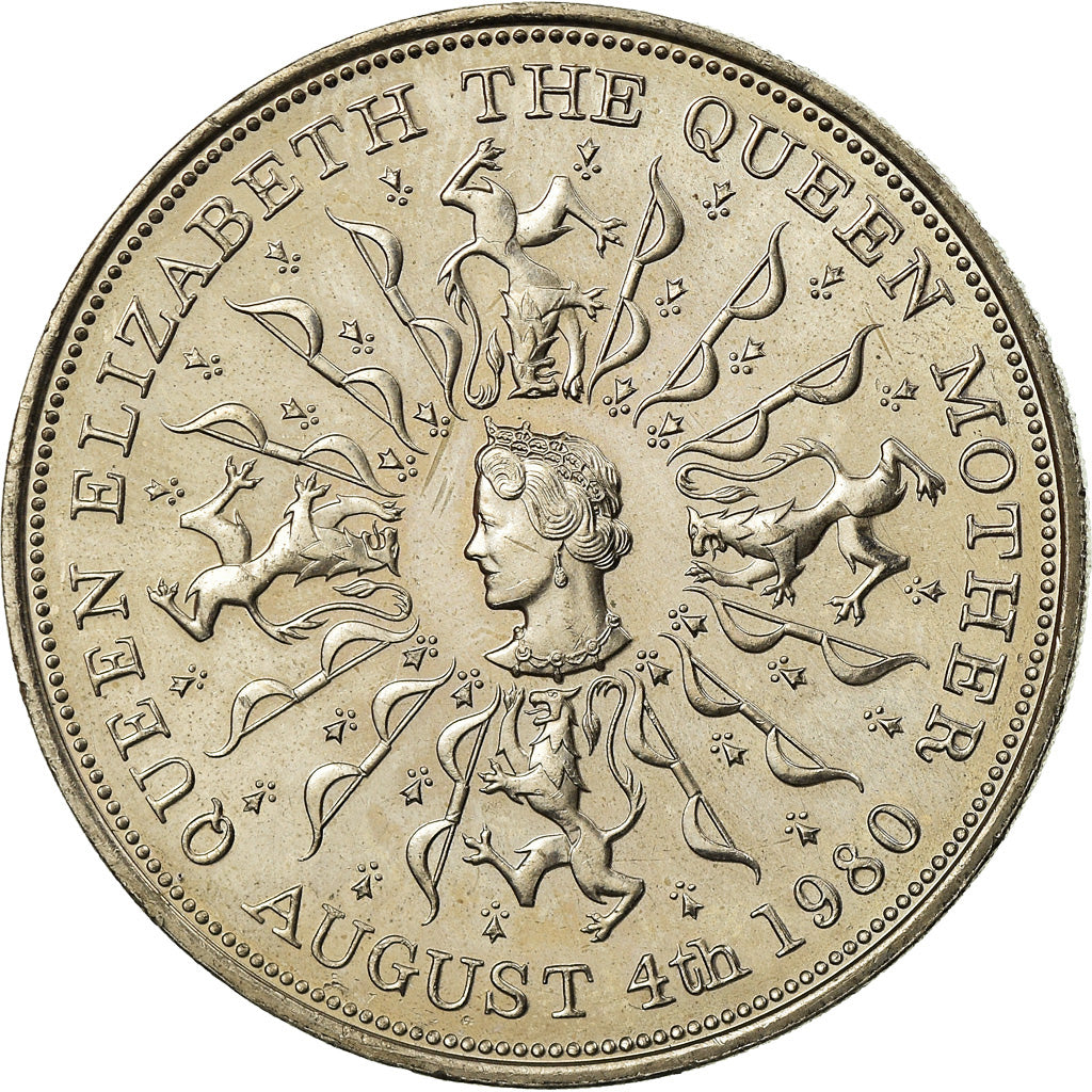 Coin, Great Britain, Elizabeth II, 25 New Pence, 1980, EF(40-45), Copper-nickel
