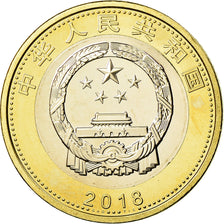 Moneta, Cina, Train, 10 Yüan, 2018, SPL, Bi-metallico