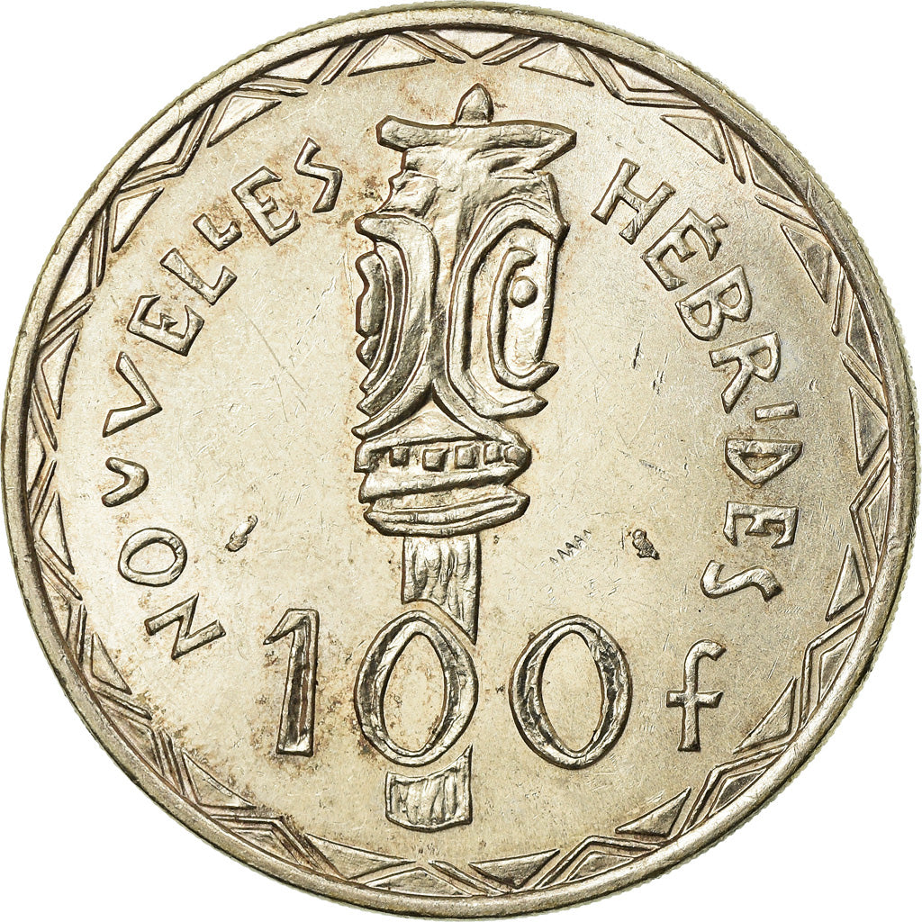 Coin, New Hebrides, 100 Francs, 1966, Paris, AU(55-58), Silver, KM:1