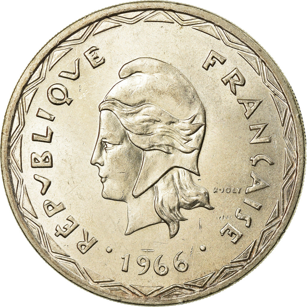 Coin, New Hebrides, 100 Francs, 1966, Paris, AU(55-58), Silver, KM:1
