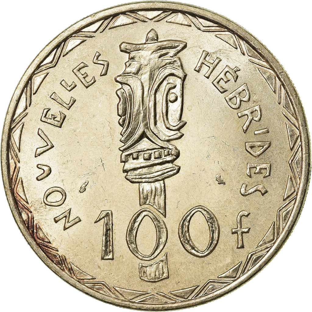 Coin, New Hebrides, 100 Francs, 1966, Paris, AU(55-58), Silver, KM:1