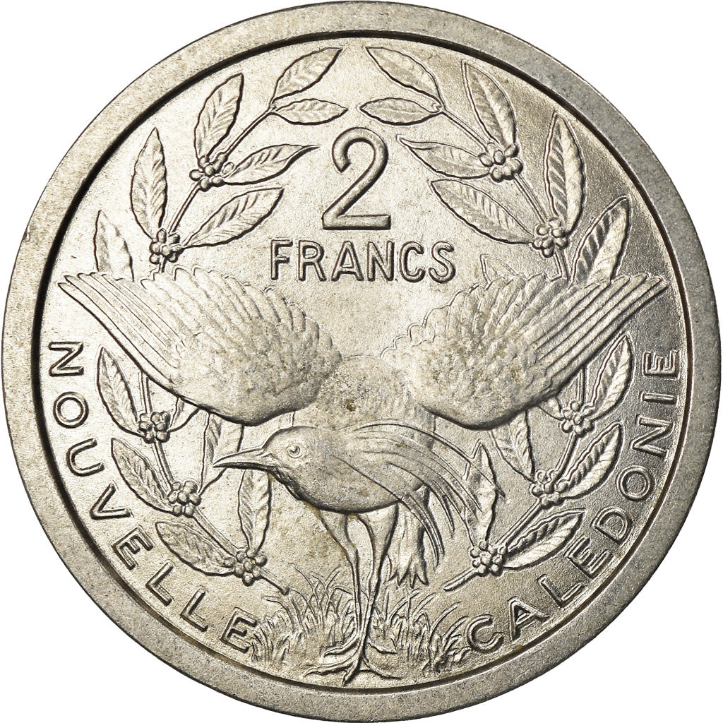 Moneta, Nuova Caledonia, 2 Francs, 1949, Paris, SPL, Alluminio, KM:3