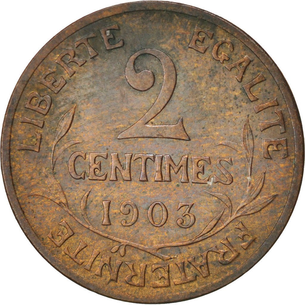 Coin, France, Dupuis, 2 Centimes, 1903, Paris, EF(40-45), Bronze, KM:841