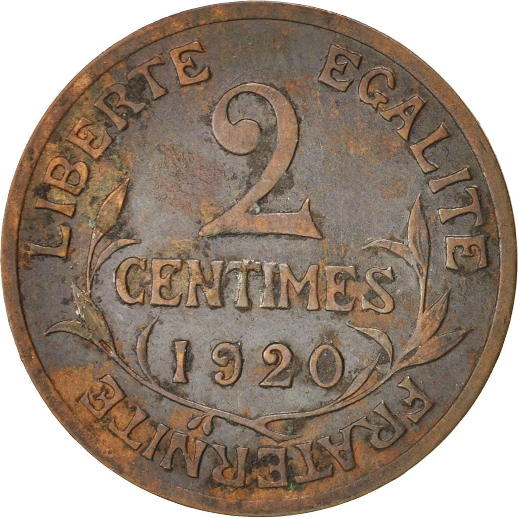 Monnaie, France, Dupuis, 2 Centimes, 1920, Paris, TTB+, Bronze, KM:841