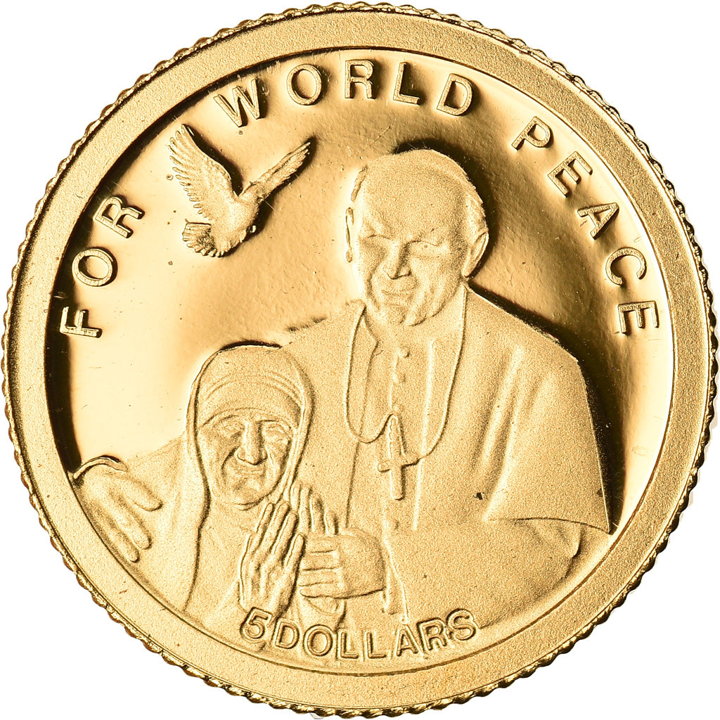 Moneta, Isole Salomone, Elizabeth II, 5 Dollars, 2010, CIT, FDC, Oro, KM:119