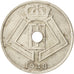 Coin, Belgium, 25 Centimes, 1938, AU(55-58), Nickel-brass, KM:115.1