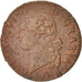 Moneta, Francia, Louis XVI, Sol ou sou, Sol, 1778, Lille, BB+, Rame, KM:578.16
