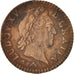 Coin, France, Louis XV, Demi sol à la vieille tête, 1/2 Sol, 1771, Lille