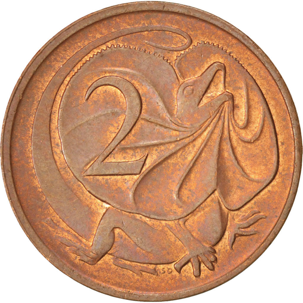 Coin, Australia, Elizabeth II, 2 Cents, 1981, MS(63), Bronze, KM:63