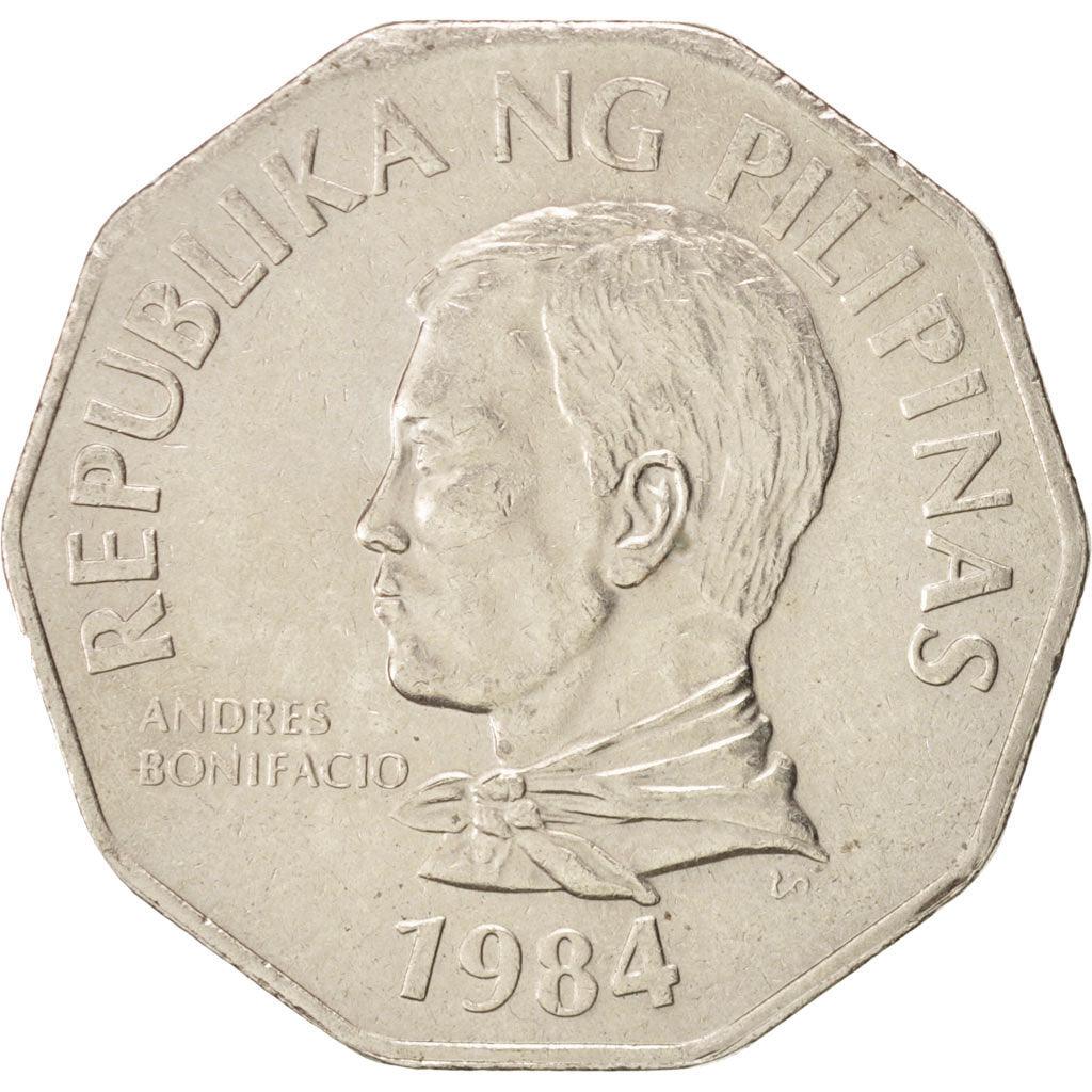 Coin, Philippines, 2 Piso, 1984, AU(55-58), Copper-nickel, KM:244