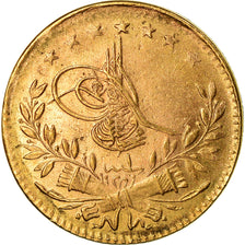 Moneta, Turchia, Muhammad VI, 25 Kurush, 1917, Qustantiniyah, BB, Oro, KM:819