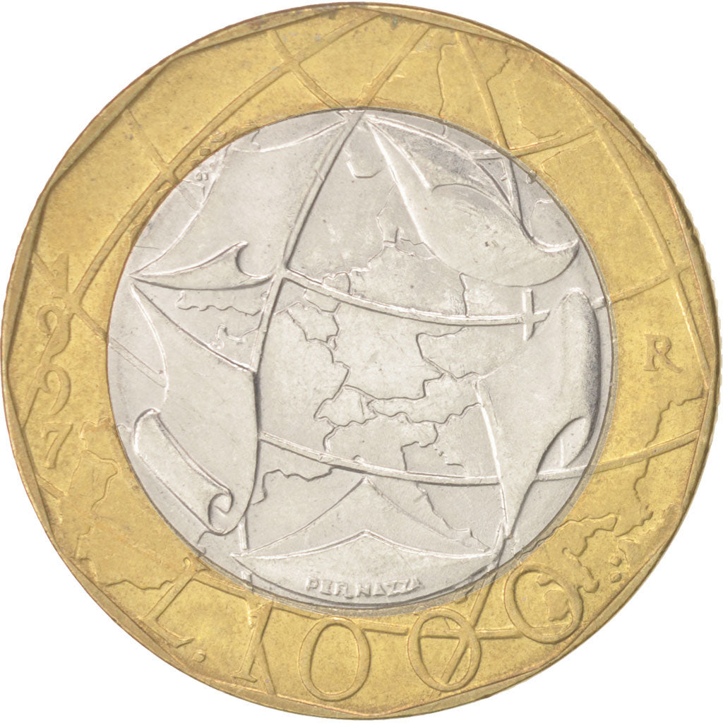 Münze, Italien, 1000 Lire, 1997, Rome, VZ, Bi-Metallic, KM:194