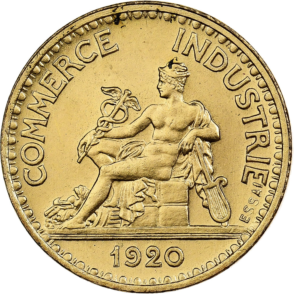 Frankrijk, 50 Centimes, Chambre de commerce, 1920, Paris, Essai-Piéfort