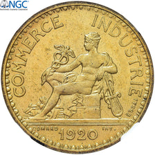 France, 1 Franc, Chambre de commerce, 1920, Paris, Pattern-Piéfort