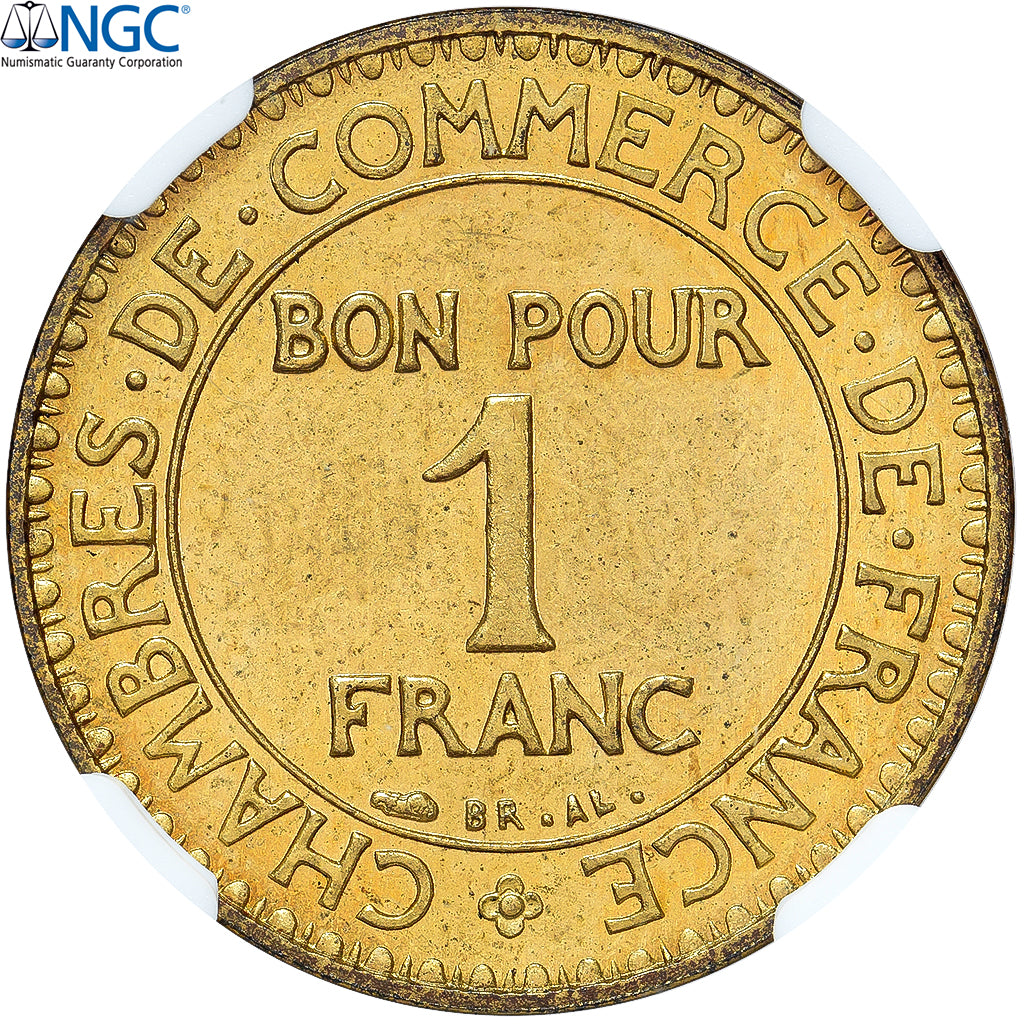 France, 1 Franc, Chambre de commerce, 1920, Paris, Essai-Piéfort