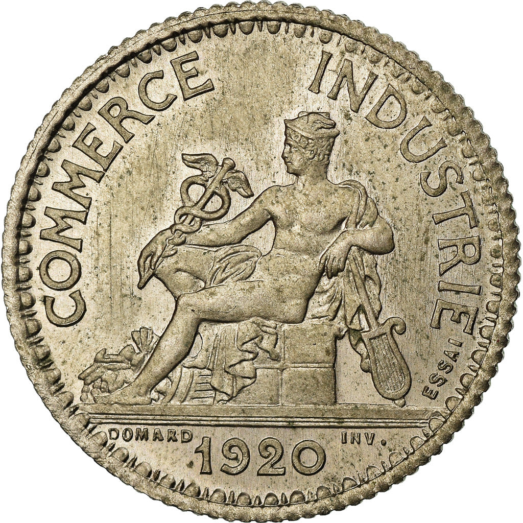 France, Franc, Chambre de commerce, 1920, ESSAI, Maillechort, PCGS, SP66