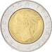 Coin, Italy, 500 Lire, 1982, Rome, MS(63), Bi-Metallic, KM:111