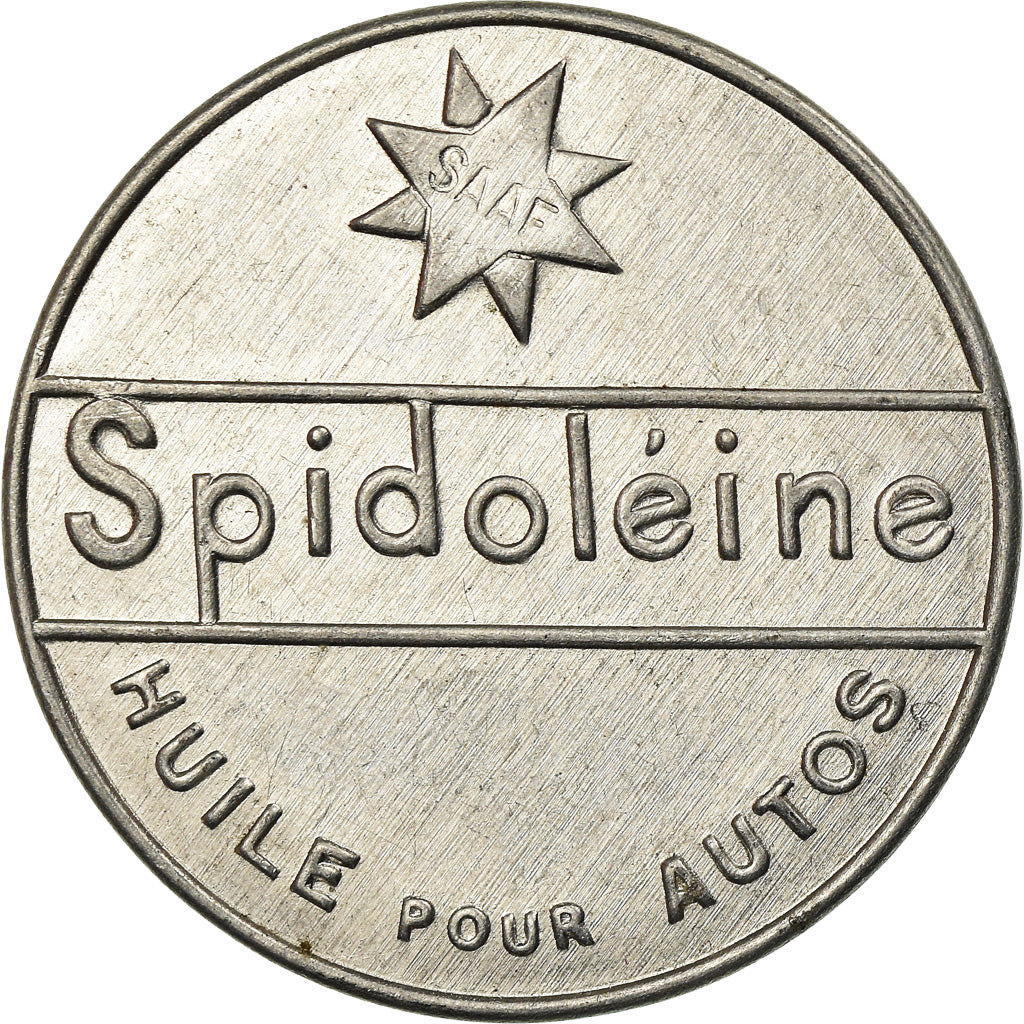 Münze, Frankreich, Spidoléine - Huile pour autos, 10 Centimes, Timbre-Monnaie