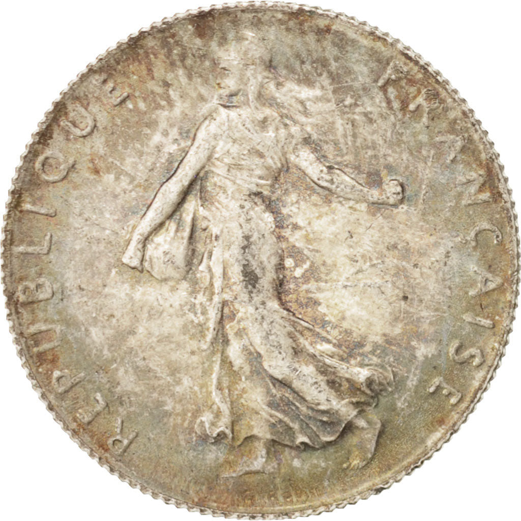 Coin, France, Semeuse, 50 Centimes, 1916, Paris, MS(60-62), Silver, KM:854