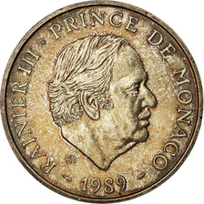 Coin, Monaco, Rainier III, 100 Francs, 1989, AU(55-58), Silver, KM:164