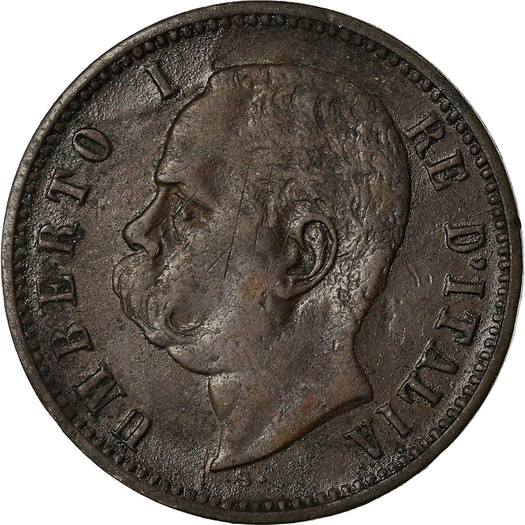 Coin, Italy, Umberto I, 2 Centesimi, 1897, Rome, VF(30-35), Copper, KM:30