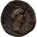 Diva Faustina I, Dupondius, 141, Rome, Brązowy, AU(50-53), RIC:1172