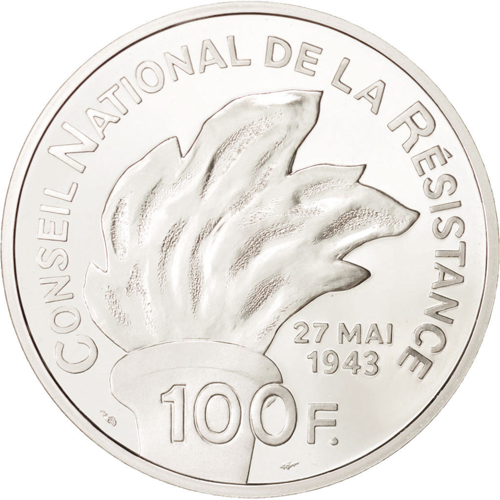 Coin, France, 100 Francs, 1993, MS(65-70), Silver, KM:1023