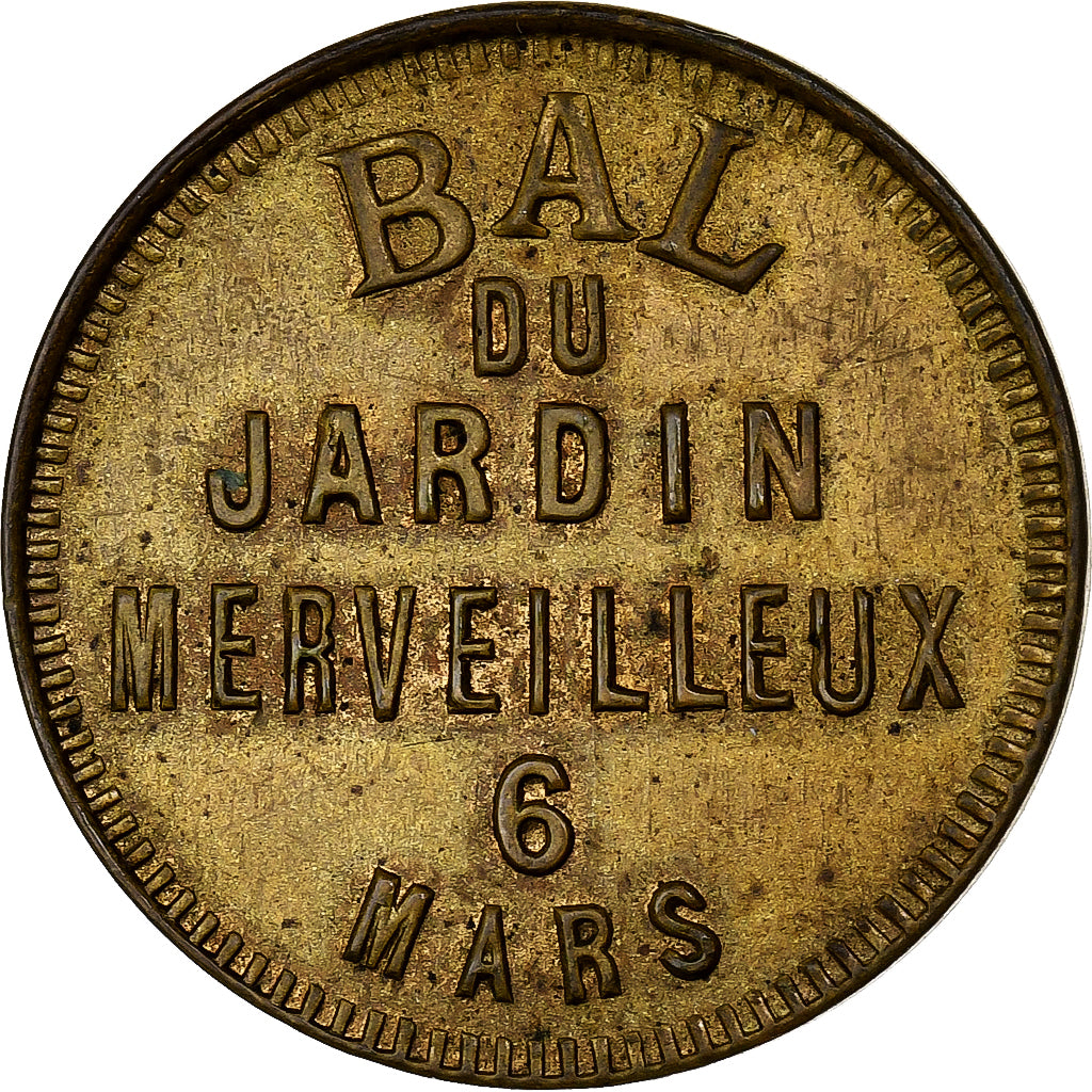 Monaco, Token, Gala du Casino Monte Carlo, bal, 1925, Tin, ZF+
