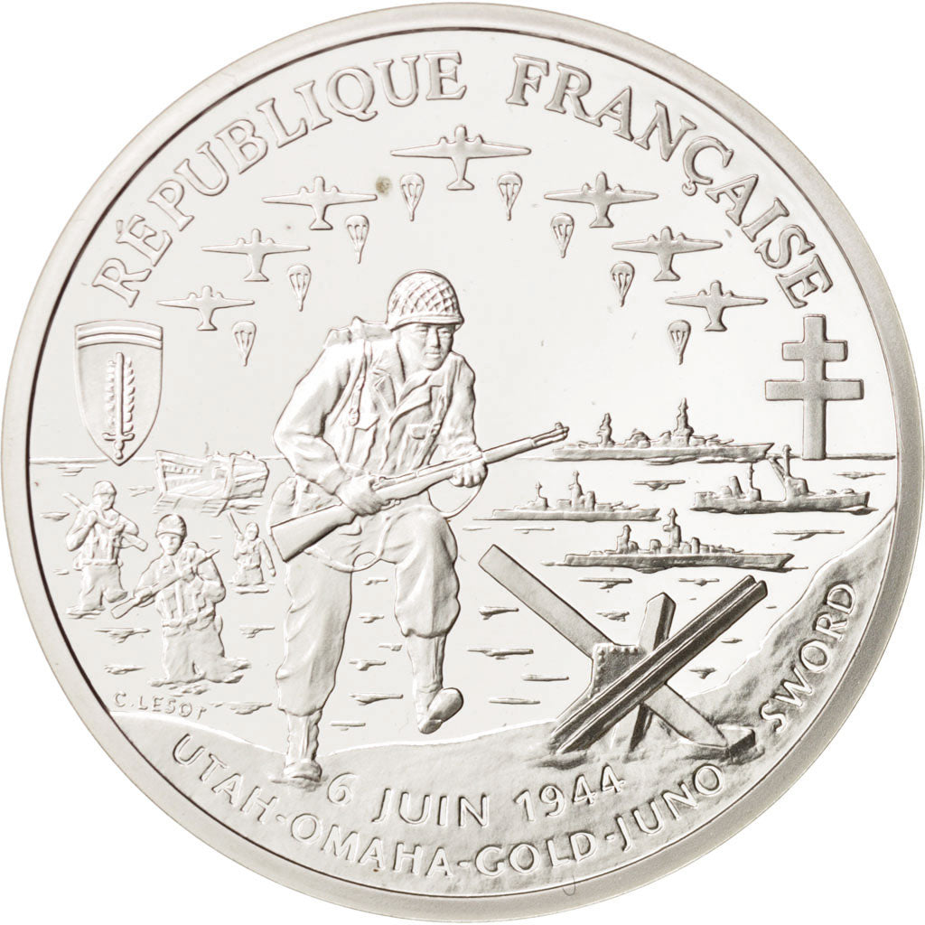 Coin, France, Franc, 1993, MS(65-70), Silver, KM:1014
