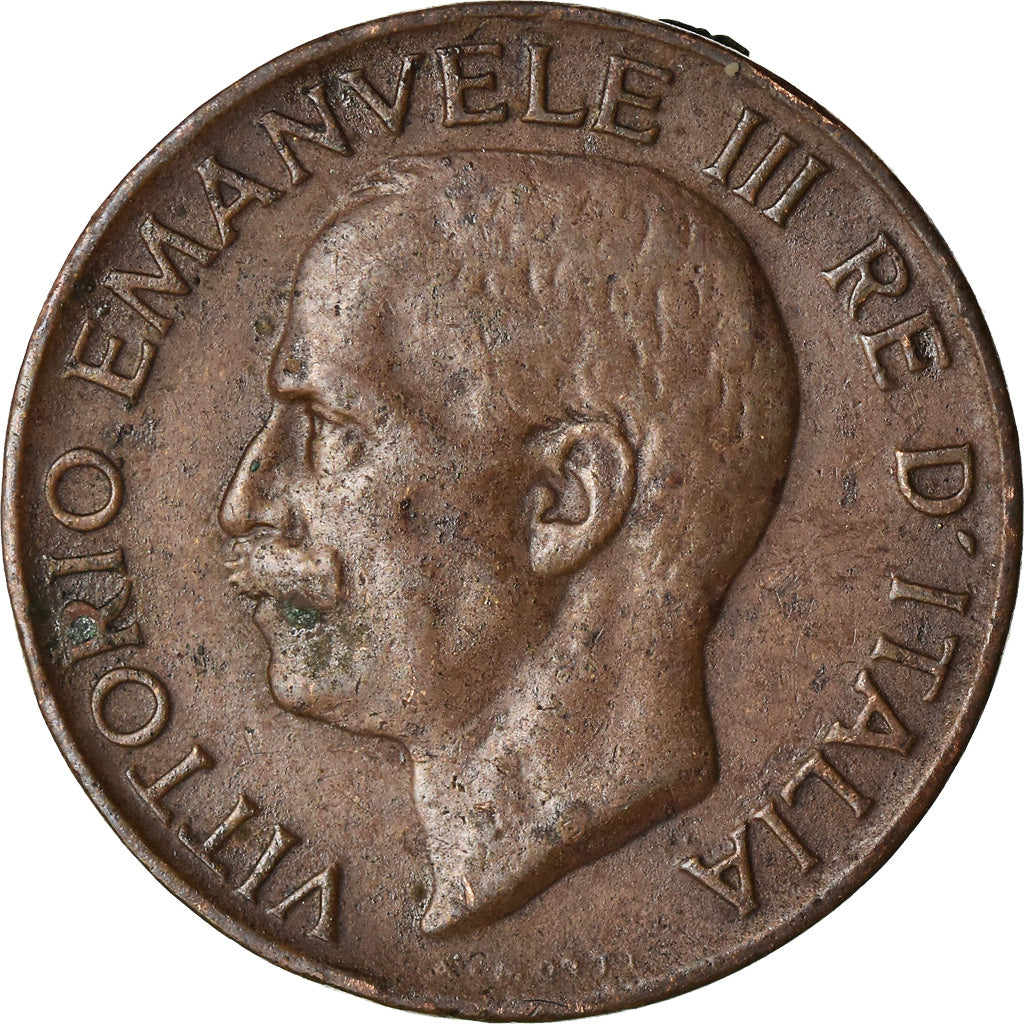 Coin, Italy, Vittorio Emanuele III, 5 Centesimi, 1919, Rome, VF(30-35), Bronze