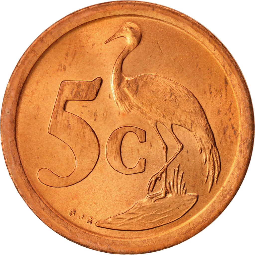 Monnaie, Afrique du Sud, 5 Cents, 1991, FDC, Copper Plated Steel, KM:134