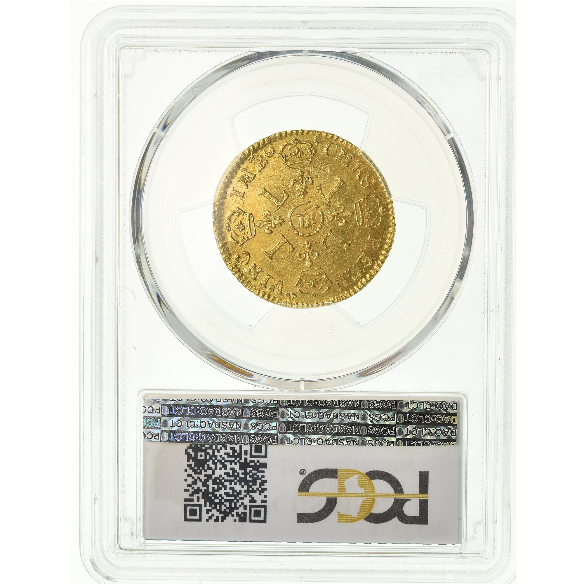 Francia, Louis XIV, Louis d'or au 4 L, 1694, Strasbourg, reformed, Oro, PCGS
