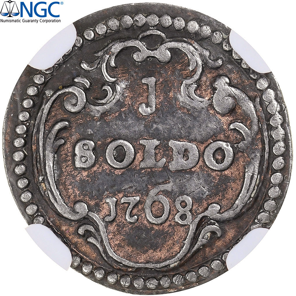 Coin, France, Pascal Paoli, Soldo, 1768, Corte, NGC, AU50, Billon, graded