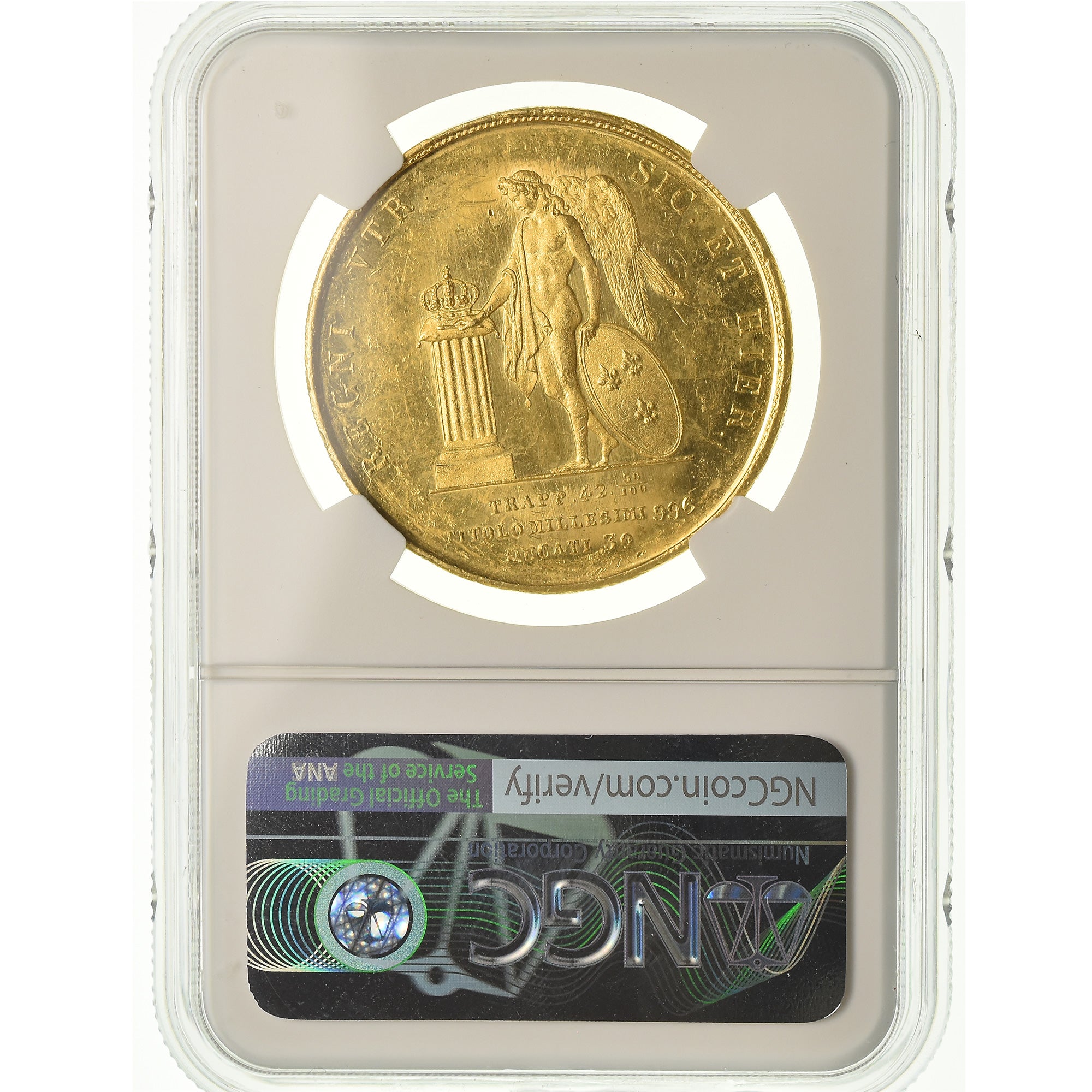Kingdom of the Two Sicilies, Ferdinando II, 30 Ducati, 1852, Naples, Oro, NGC