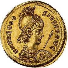 Theodosius II, Solidus, 415, Constantinople, Goud, PR, RIC:207