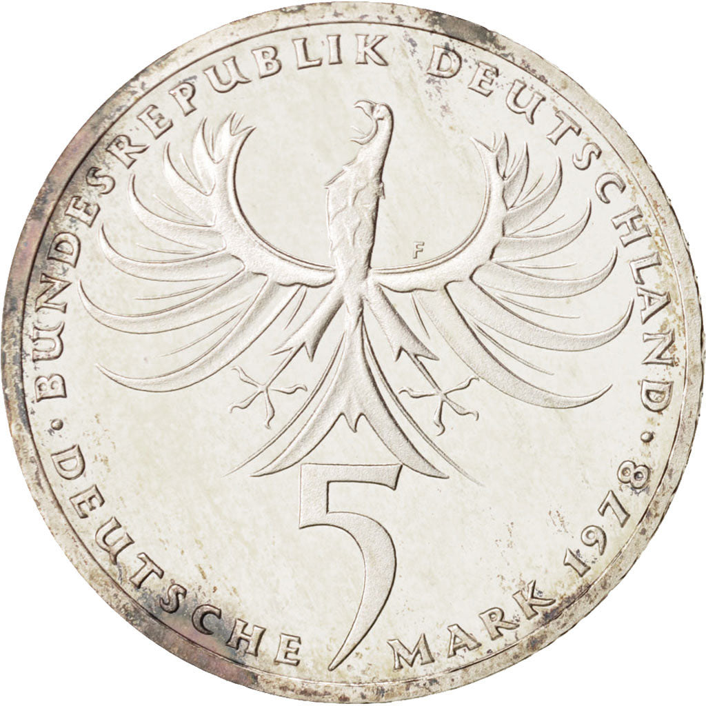 Munten, Federale Duitse Republiek, 5 Mark, 1978, Stuttgart, Germany, UNC-
