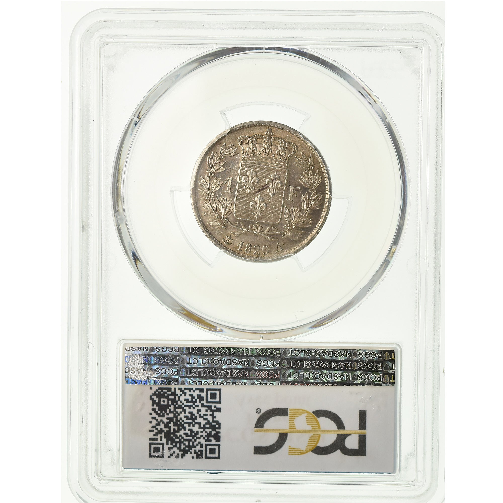 Monnaie, France, Charles X, Franc, 1829, Paris, PCGS, MS61, Argent, Gadoury:450