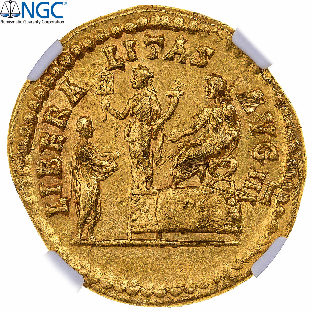 Antonin le Pieux, Aureus, 140-143, Rome, Oro, NGC, Ch XF 5/5-2/5, RIC:75b