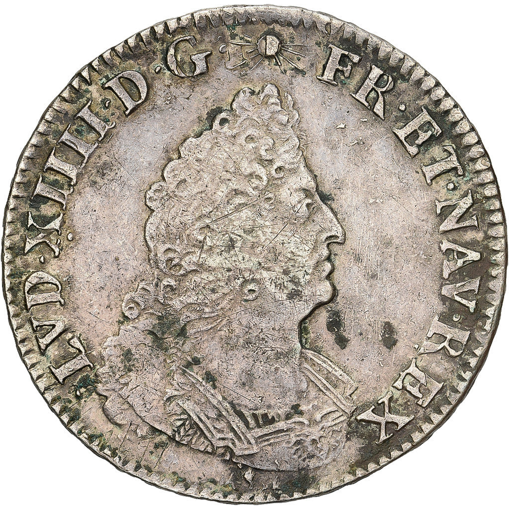 Francja, Louis XIV, 1/2 Écu de Flandre aux insignes, 1701, Lille, reformed