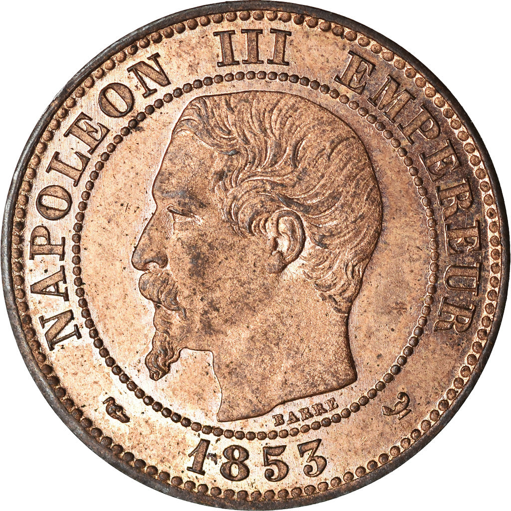 Moneta, Francja, Napoleon III, Napoléon III, 2 Centimes, 1853, Lille, MS(63)