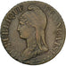 France, 5 Centimes, Dupré, AN 9, Geneva, Bronze, AU(50-53), Gadoury:126b
