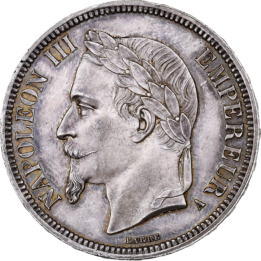Frankrijk, Napoleon III, 5 Francs, 1862, Paris, Zilver, NGC, UNC Details