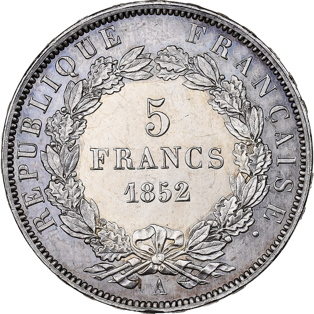 France, Louis-Napoléon Bonaparte, 5 Francs, 1852, Paris, Pattern, Silver, NGC
