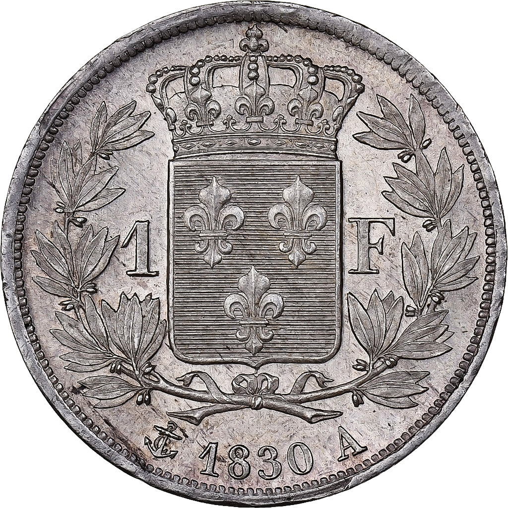 France, Charles X, Franc, 1830, Paris, Silver, NGC, MS64, Gadoury:450, KM:724.1